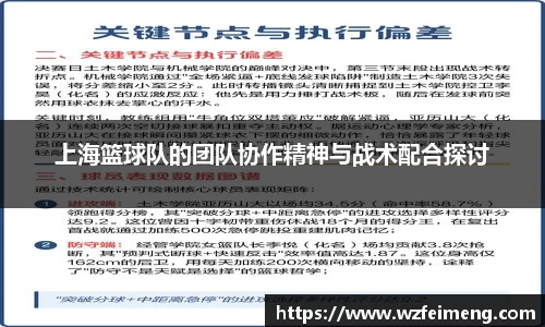 上海篮球队的团队协作精神与战术配合探讨